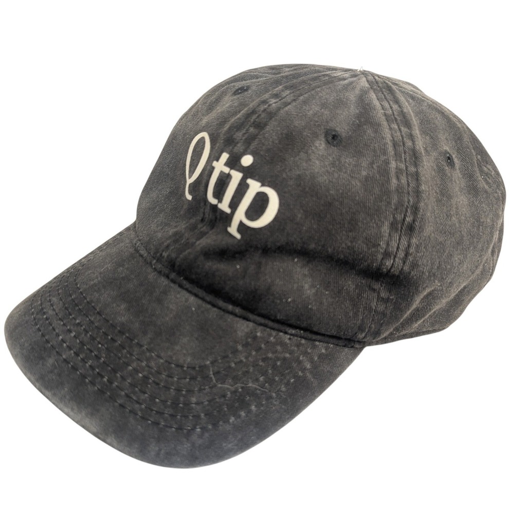 Q-Tip Hip Hop Graphic Baseball Faded Black Hat Thrashed Tribe Called Quest Cap
